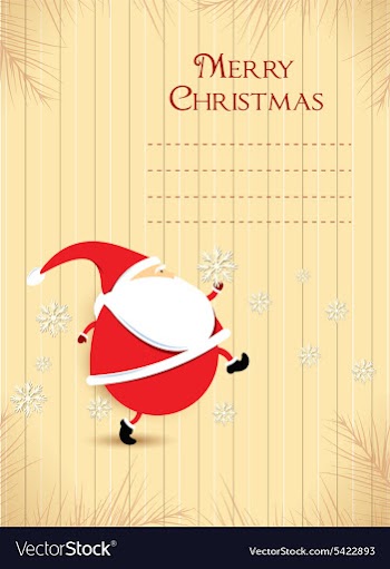 Christmas with santa vector image