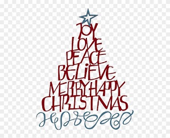 Christmas Word Tree - Christmas Tree
