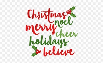 Christmas Words Scrapbook Cut File Cute Clipart Files - Another Story Of Bad Boys -