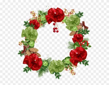 Christmas Wreath Clipart 23, - Happy Rose Day 2018