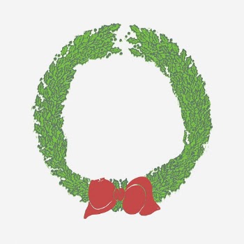 Christmas wreath clipart, vintage decoration | Free Photo - rawpixel