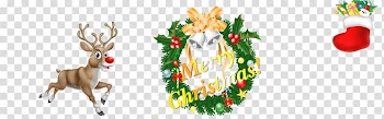 Christmas Wreath, Creative Christmas transparent background PNG clipart
