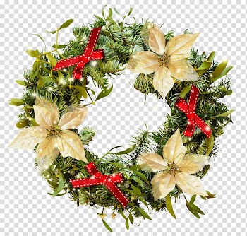 Christmas Wreath Crown , Christmas wreath transparent background PNG clipart
