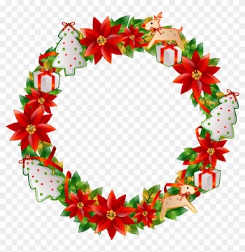 Christmas Wreath Flower - Christmas Circle Flower