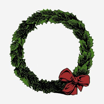 Christmas wreath frame clipart, vintage | Free Photo - rawpixel