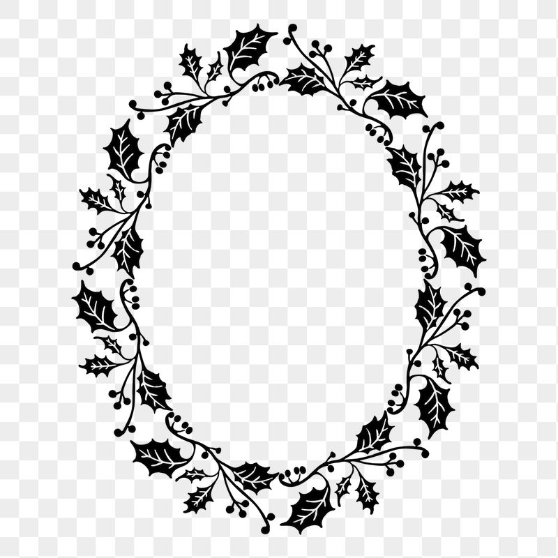 Christmas wreath frame png sticker | Free PNG - rawpixel
