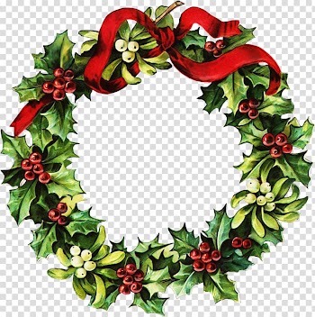 Christmas Wreath Garland , Christmas Wreath Pic transparent background PNG clipart