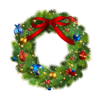 Christmas Wreath Garland , Christmas wreath transparent background PNG clipart