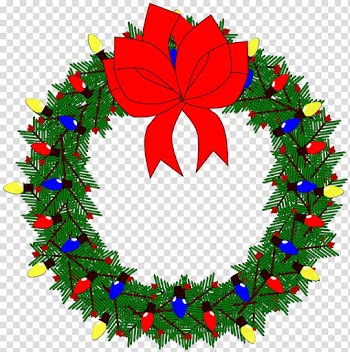 Christmas Wreath Garland , wedding wreath transparent background PNG clipart