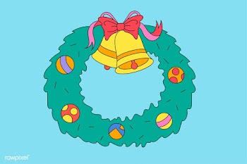 Christmas wreath vector | Free stock vector - 296824