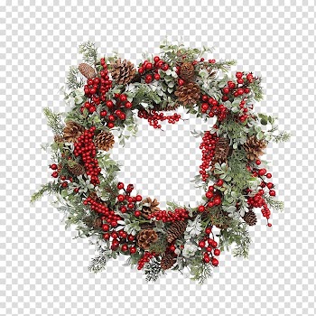 Christmas Wreaths Christmas ornament Garland Christmas decoration, garland transparent background PNG clipart