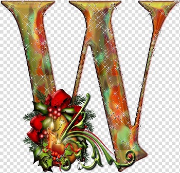 Christmastide Alphabet Letter Name, christmas transparent background PNG clipart