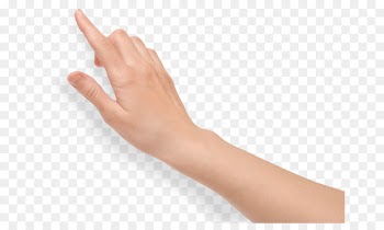 Chroma key Hand Touchscreen Gesture - Index Finger Hand Png 