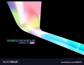 Chromatic light colors on a black vector image
