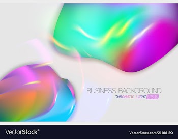 Chromatic light shape scene vector image