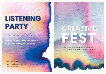 Chromatography colorful music template psd | Free PSD - rawpixel