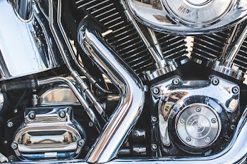 Chrome Engine Close Up