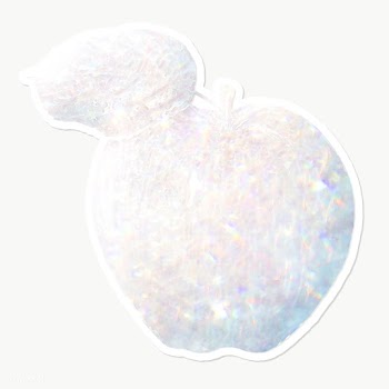 Chrome metallic apple illustration design element  | Free  transparent png - 2337787