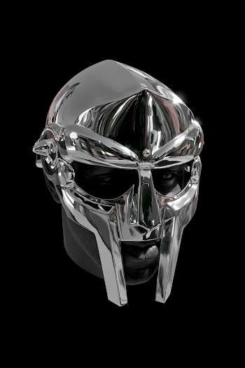 Chrome MF Doom Mask Logo