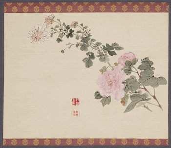Chrysanthemum and Peony (1834) painting | Free Photo - rawpixel
