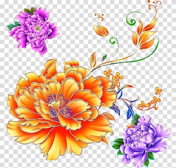 Chrysanthemum Flower Floral design Moutan peony, Peony transparent background PNG clipart