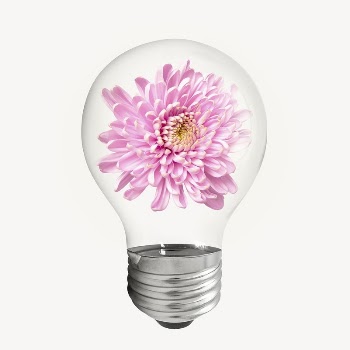 Chrysanthemum flower light bulb, Spring | Free PSD - rawpixel