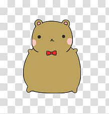 Chub, brown animated character illustration transparent background PNG clipart