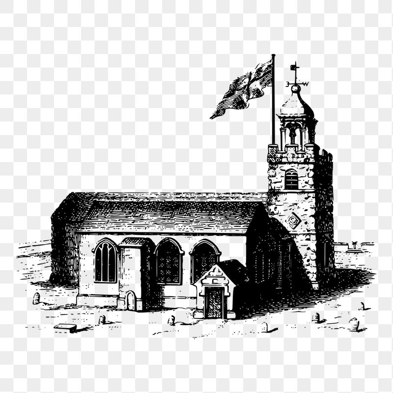 Church architecture png sticker illustration, | Free PNG - rawpixel