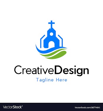 Church building religion creative business logo vector image