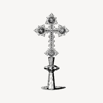 Church cross drawing, Catholicism religion | Free Vector Illustration - rawpixel