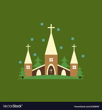 Church icon for religion architecture design vector image