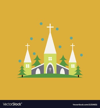Church icon for religion architecture design vector image