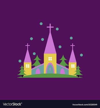 Church icon for religion architecture design vector image