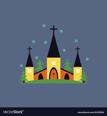 Church icon for religion architecture design vector image