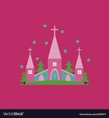 Church icon for religion architecture design vector image