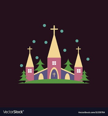 Church icon for religion architecture design vector image