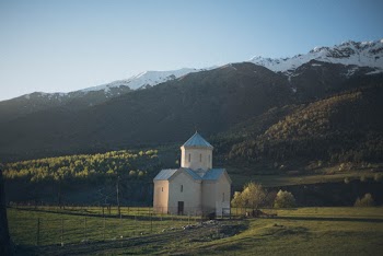 Church Near Buildings
