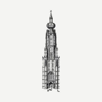 Church steeple drawing, vintage illustration | Free PSD - rawpixel