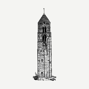 Church tower clipart illustration psd. | Free PSD - rawpixel