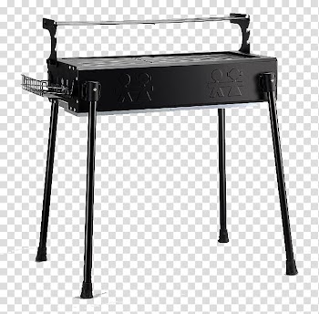 Churrasco Barbecue Furnace, Black stainless steel barbecue stove home transparent background PNG clipart