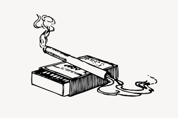 Cigarette clipart, vintage illustration vector. | Free Vector Illustration - rawpixel