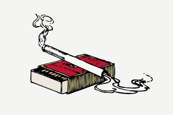 Cigarette collage element, drawing illustration | Free PSD Illustration - rawpixel
