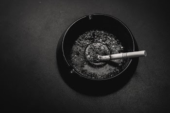 cigarette stick on ashtray