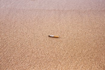 Cigarette Stick on Sand