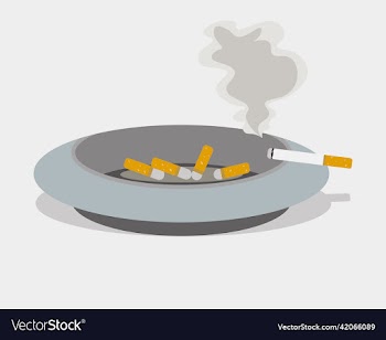 cigarettes and ashtray