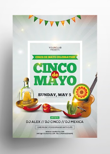 Cinco de Mayo Free PSD Flyer Template