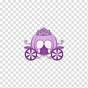 Cinderella Carriage Princess , Cartoon purple pumpkin carriage transparent background PNG clipart