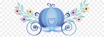 Cinderella Carriage Sticker - Blue pumpkin carriage material 