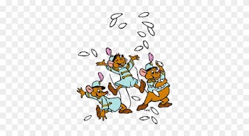 Cinderella Clipart Wedding - Cinderella Mice Clip Art