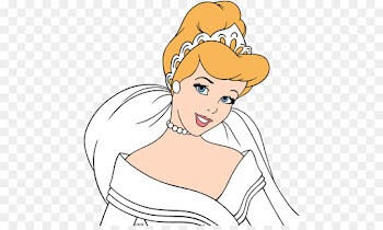Cinderella, Coloring Book, Disney Princess, Hair, Face PNG